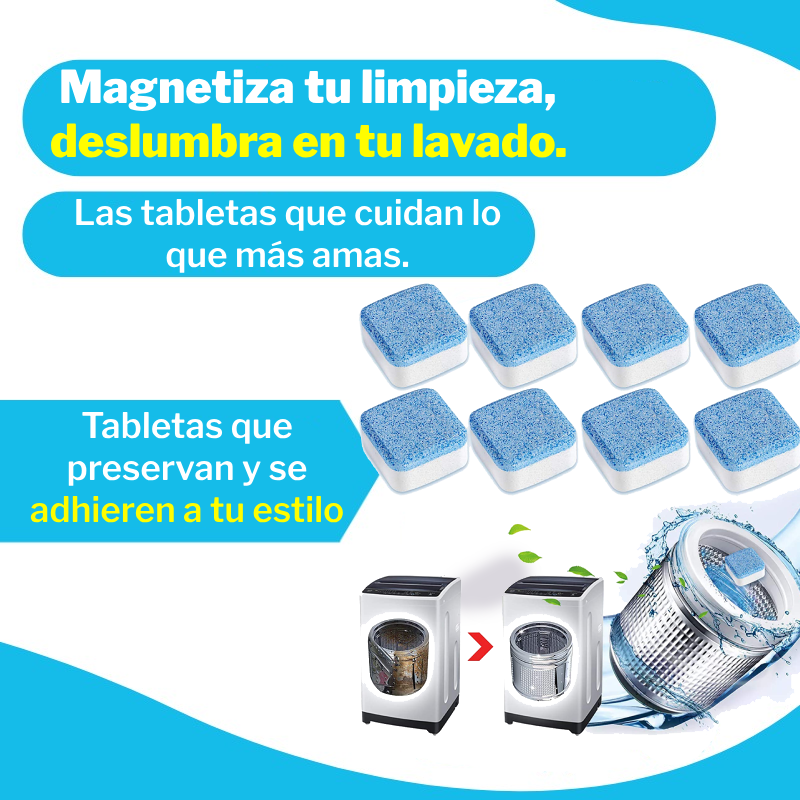 Tabletas Limpiadoras para Lavadoras