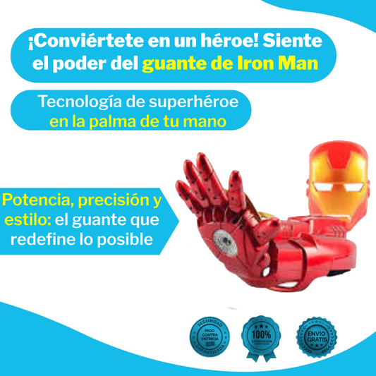 Guante de Iron Man con Lanzador Hidrogel