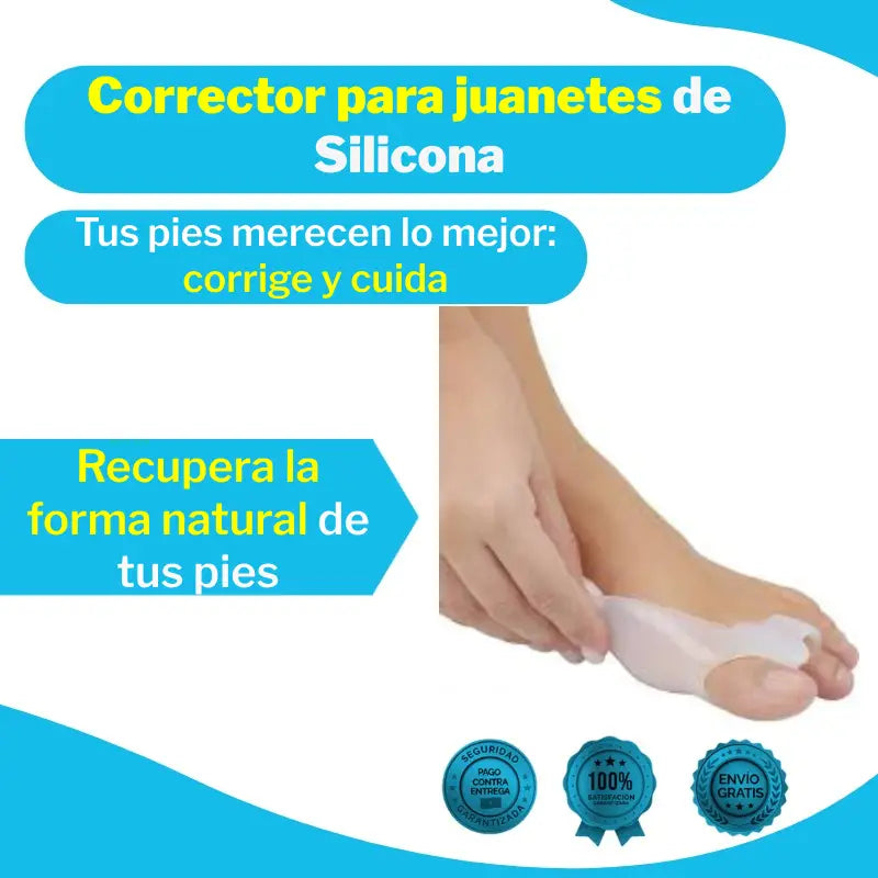 Corrector para juanetes de Silicona